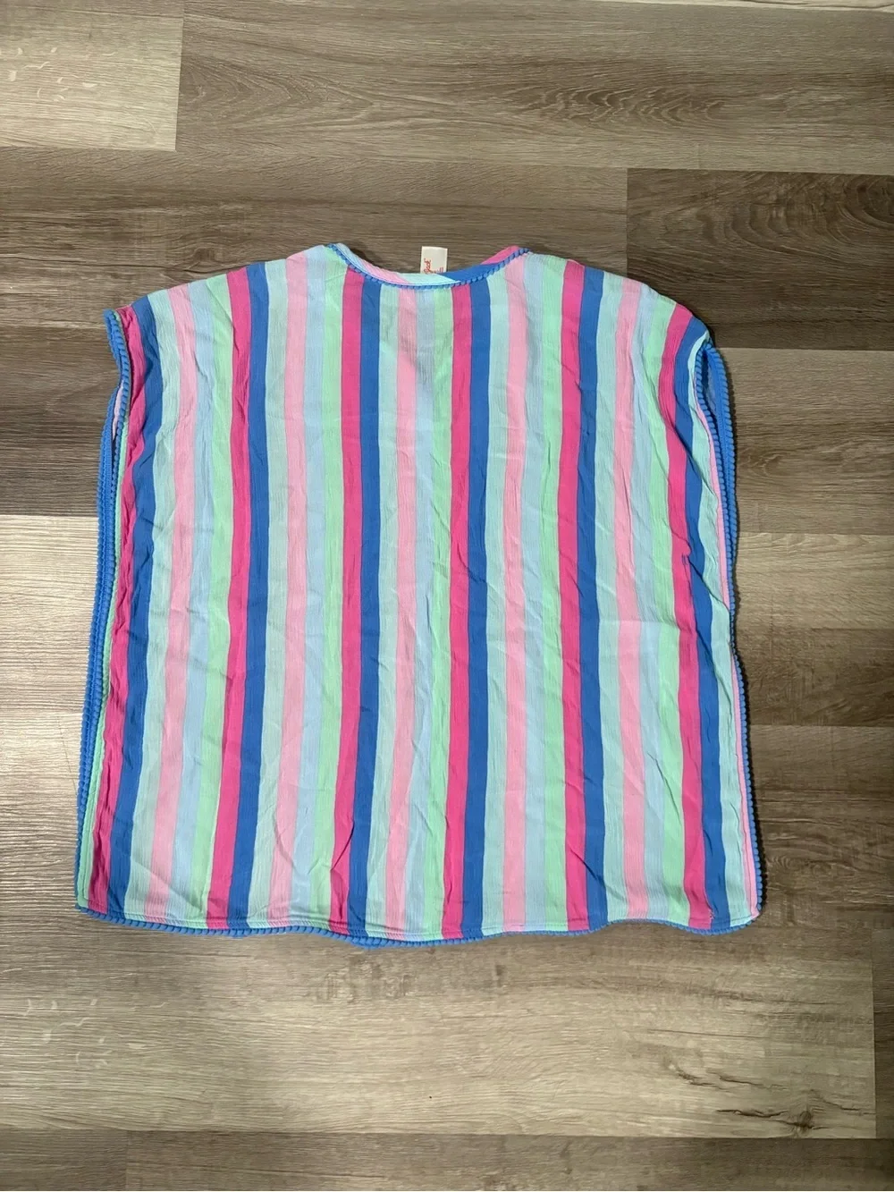 Cat & Jack striped cover up/ top. Size Medium